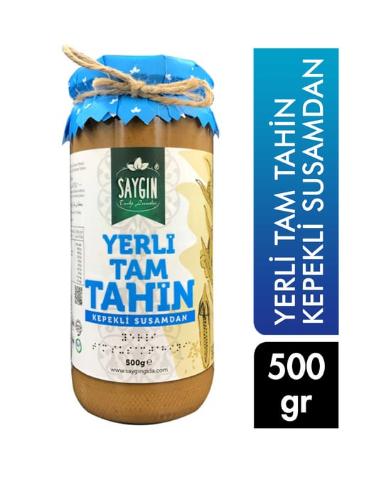 Saygın Yerli Tam Tahin 500 g Kepekli Susamdan