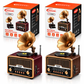 Yuegan Yg-7020bts Pl-4722 ( Solar & İbreli ) Gramafon Radyo & Retro ( Am & Fm & Sw )( Usb & Type-c Sarjlı )( Bt & Tf & Usb ) Speaker