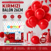 Gemar Gm-90-45 ( İç Mekan & Kırmızı ) Balon ( 10'' & 26cm & 100pcs )