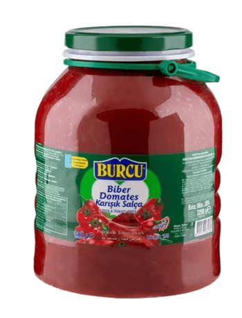 Burcu 3200gr Domates +biber İkisi Birarada Salça