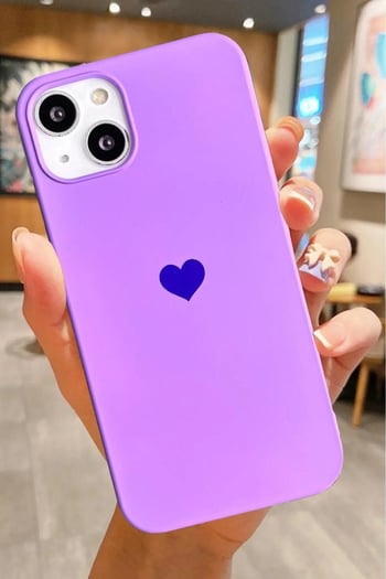 DİYARI FIRSAT Iphone 13,iphone 14,iphone 15 Uyumlu Kalp Logolu Kılıf