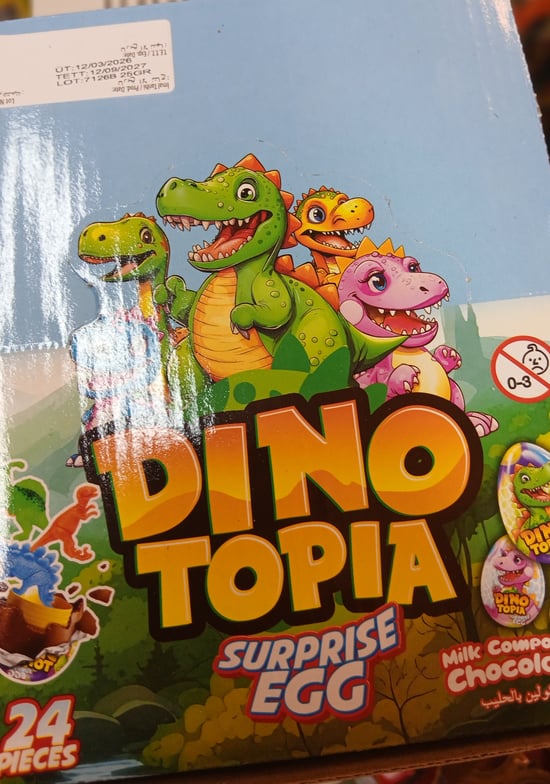 Moss Dino Topia Sütlü Supriz Yumurta 24lü