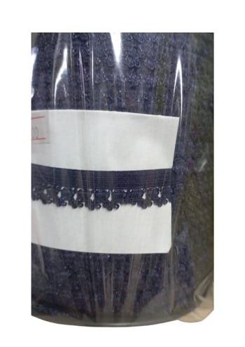 Çamaşır Lastiği Dantelli 1 Cm 75 Metre 1 Top Lacivert