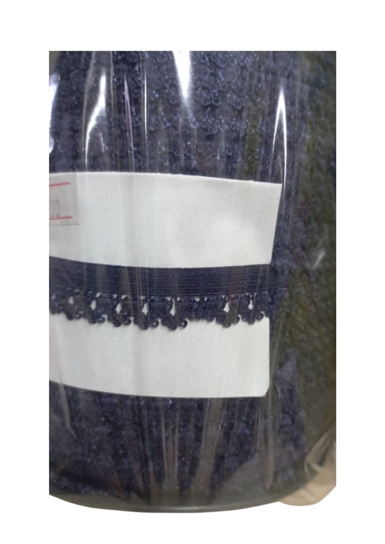 Çamaşır Lastiği Dantelli 1 Cm 75 Metre 1 Top Lacivert