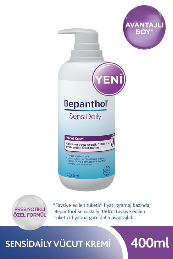 Bepanthol Sensidaily Vücut Kremi 400 Ml- 12.24