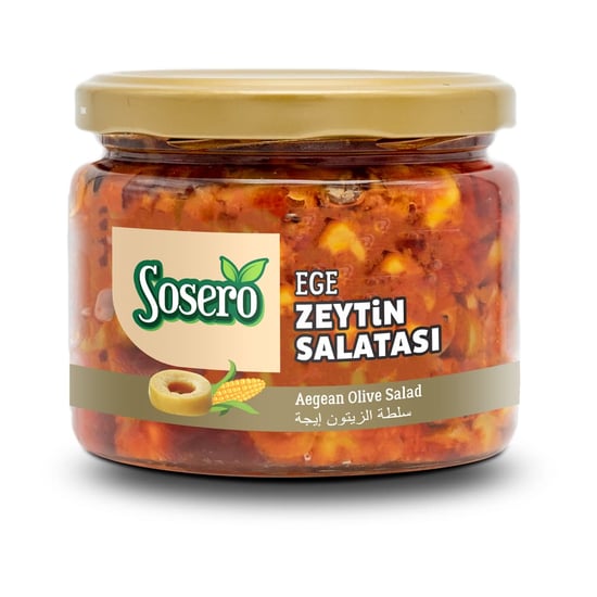Sosero Ege Zeytin Salatası 290 Gr Cam Kavanoz