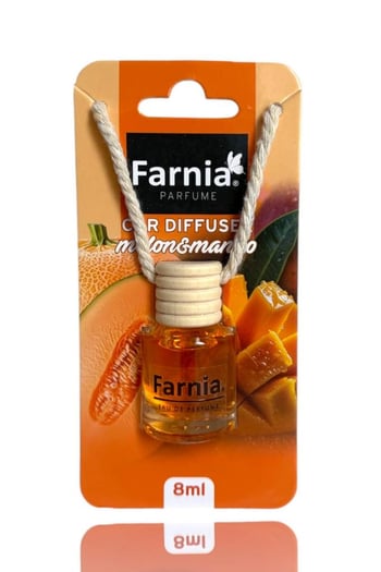 Farnia Yüksek Esanslı Askılı Araç Kokusu Edp Parfüm Mango Kavun 8 Ml