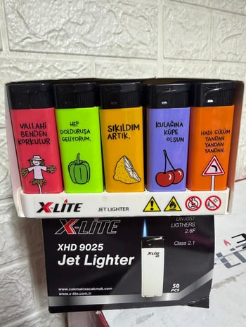 X-lite Je T Baskılı Resimli Figürlü Çakmak *50 Pcs
