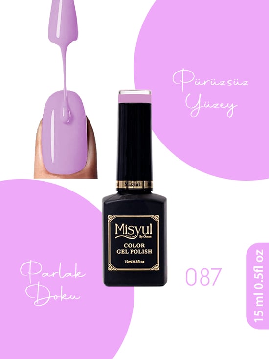 Misyul Uv Led Kalıcı Oje Nail Art 15 Ml 087