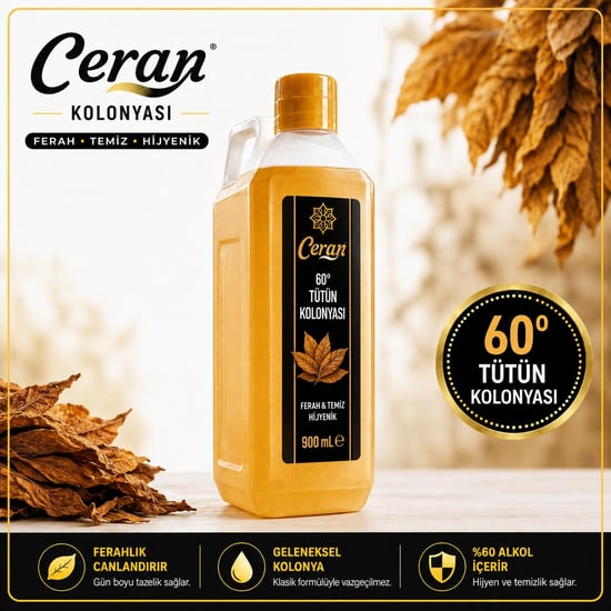 Ceran Kolonya Tütün Kolonyası 900 Ml