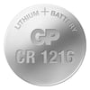 Gp Batteries Cr1216 1216 Boy Lityum Düğme Pil, 3 Volt, 5'li Kart