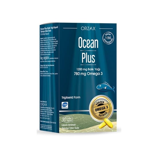 Ocean Plus 1200 Mg Balık Yağı 30 Kapsül - Limon Aromalı