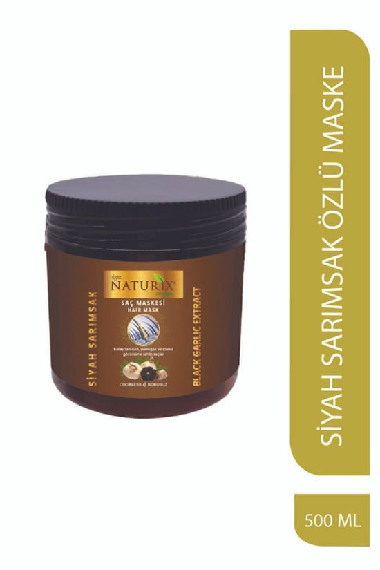 Naturix Siyah Sarımsak Özlü Saç Bakım Maskesi 500 ml