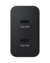 Samsung Ep-t5020x 50w Type-c Çift Çıkışlı Kablolu Hızlı Şarj Adaptörü Siyah