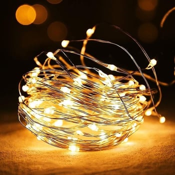 BUFFER® Sarı Peri LED Flaşlı Işık – 3 Metre Dekoratif Oda ve Organizasyon Aydınlatması