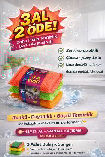 Life Magiç Sünger 3 AL 2 ÖDE