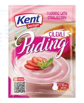 Kent Boringer Puding 125 Gr Çilekli
