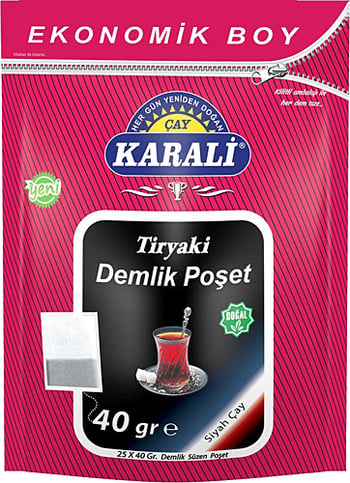 Karalı Tiryaki Demlik Poşet 25'li (25x40gr)