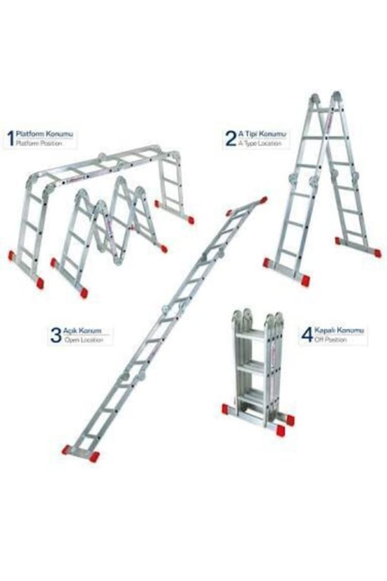 Asvera Akrobat Merdiven Katlanır Merdiven 370 Cm Akrobat