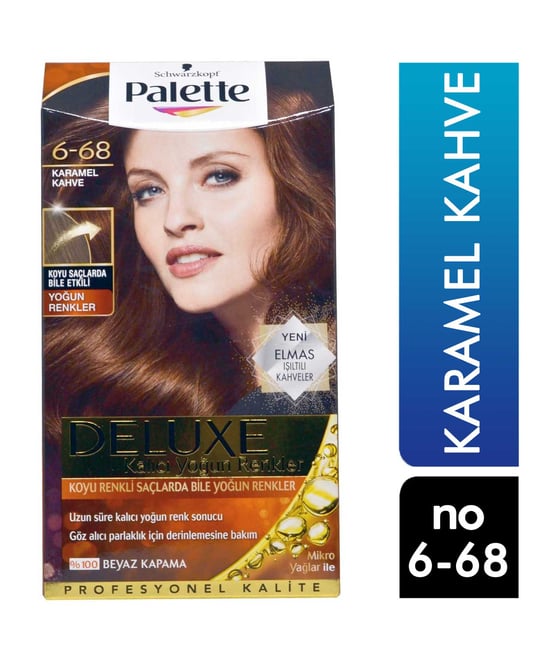 Palette Deluxe Saç Boyası No:6.68 Karamel Kahve