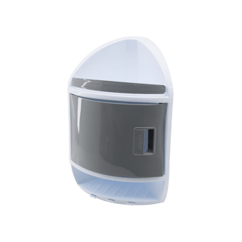 Qlux L-00708 ( Plus ) ( Orta Kat Kapaklı ) ( 3 Katlı ) ( 3gen ) ( 43x36x18x18cm ) Banyo Köşesi ( Plastik ) ( Vidalı Montaj )
