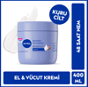 Smooth Sensation El ve Vücut Bakım Kremi 400ml, Kuru Ciltler İçin 48 Saat Nemlendirici