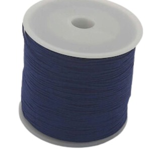 P Parla Paraşüt İpi, Bileklik-Kolye örgü ipi 1 mm 50 metre İndigo 12'li