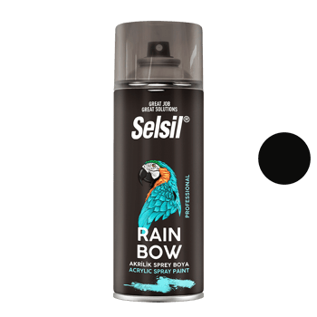 Selsil Tab-428 ( Siyah Mat ) Sprey Boya ( 400ml )