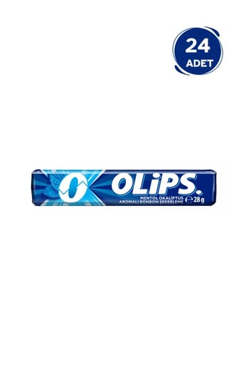 Olips Şekerleme 28 Gr 24'lü Paket Mentol & Okaliptus Aromalı