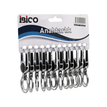 İ12-009 ( Yuvarlak Model Gövde ) ( Metal ) ( Plastik Kaplı Gövde ) Anahtarlık ( Çift Halkalı ) ( Kemer Geçmeli )