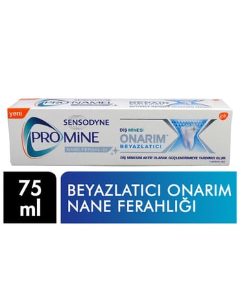 Sensodyne Diş Macunu 75 Ml Promine Beyazlatıcı Onarım & Nane Ferahlığı