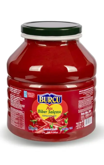 Burcu 3200 Gr Biber Salçası Acı Ev Tipi Pet