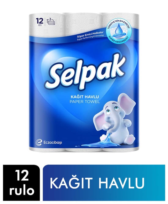 Selpak Kağıt Havlu 12 Rulo