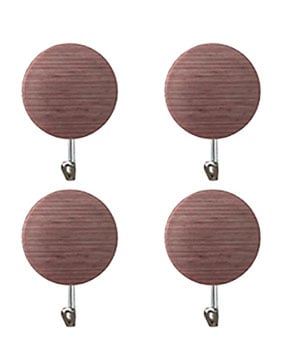 Melodi Ahşap Görünümlü 4'lü Askı