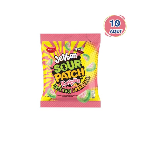 Jelibon Sour Patch Karpuz 160 G - 10 Adet