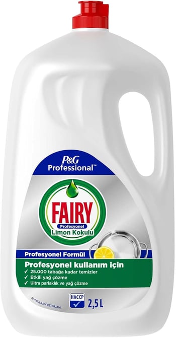 Fairy Profesyonel Sıvı Bulaşık Deterjanı Limon Kokulu 2.5 Lt
