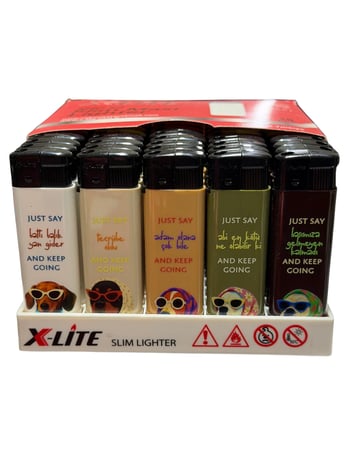 X-lite Baskılı Resimli Figürlü Çakmak *50 Pcs