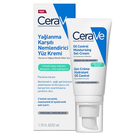 Cerave Yağlanma Karşıtı Nemlendirici Yüz Kremi 52 Ml