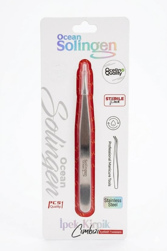 Ocean Solingen Düz Tipli Kirpik İzolasyon Cımbızı 857