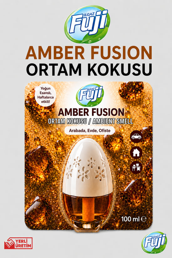 Ilgaz Fuji Amber Fusion Dekoratif Ortam Kokusu 100 Ml | Kalıcı Kavanoz Koku