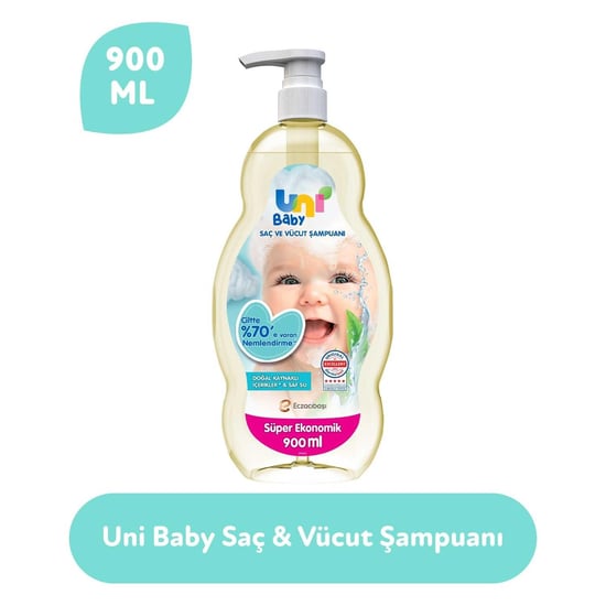 Uni Baby Saç ve Vücut Şampuanı 900 Ml