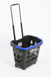 Tekerlekli Market Sepeti (tekerlekli Alışveriş Sepeti) 34 L Mavi