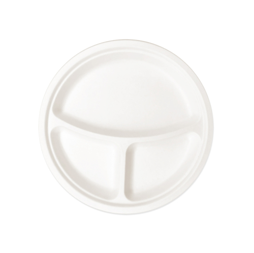 Roll-up Doğa Dostu Tabak 26cm 3 Gözlü 10lu