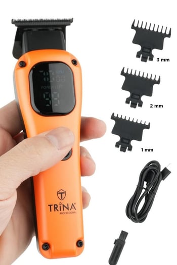 Trina Saç Kesim Çizim ve Tıraş Makinesi Type-c 7500 Rpm Turuncu Trnsacks0082
