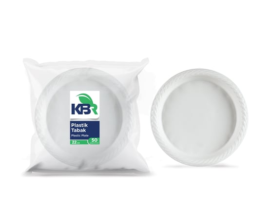 KBR Plastik 22 Cm Tabak 50 Li