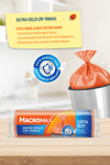 Macromax Ekstra Güçlü Çöp Torbası Orta Boy 55x60 Cm Soft Kokulu 15 Adet Mutfak Poşeti