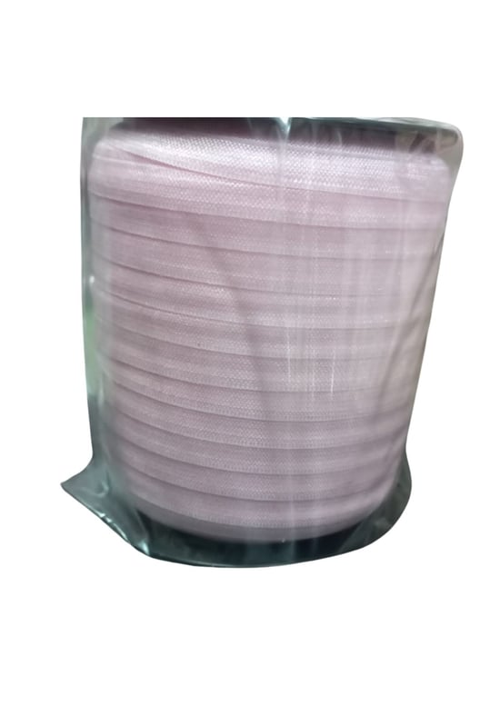 Çamaşır Lastiği Düz 1 Cm 1 Metre Açık Pembe