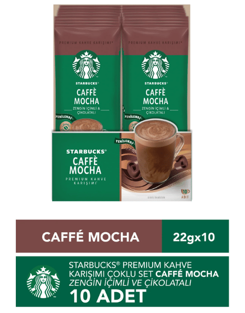 Starbucks Caffe Mocha 22 Gr X 10 Adet