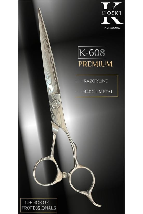 Kioski Profesyonel Premium Lüks Makas 440-c 6,5 Numara K-608