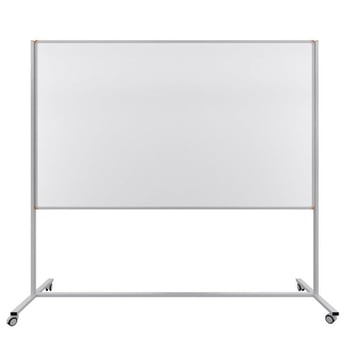 Emaye Yüzey Mobil Yazı Tahtası 120x200cm Beyaz